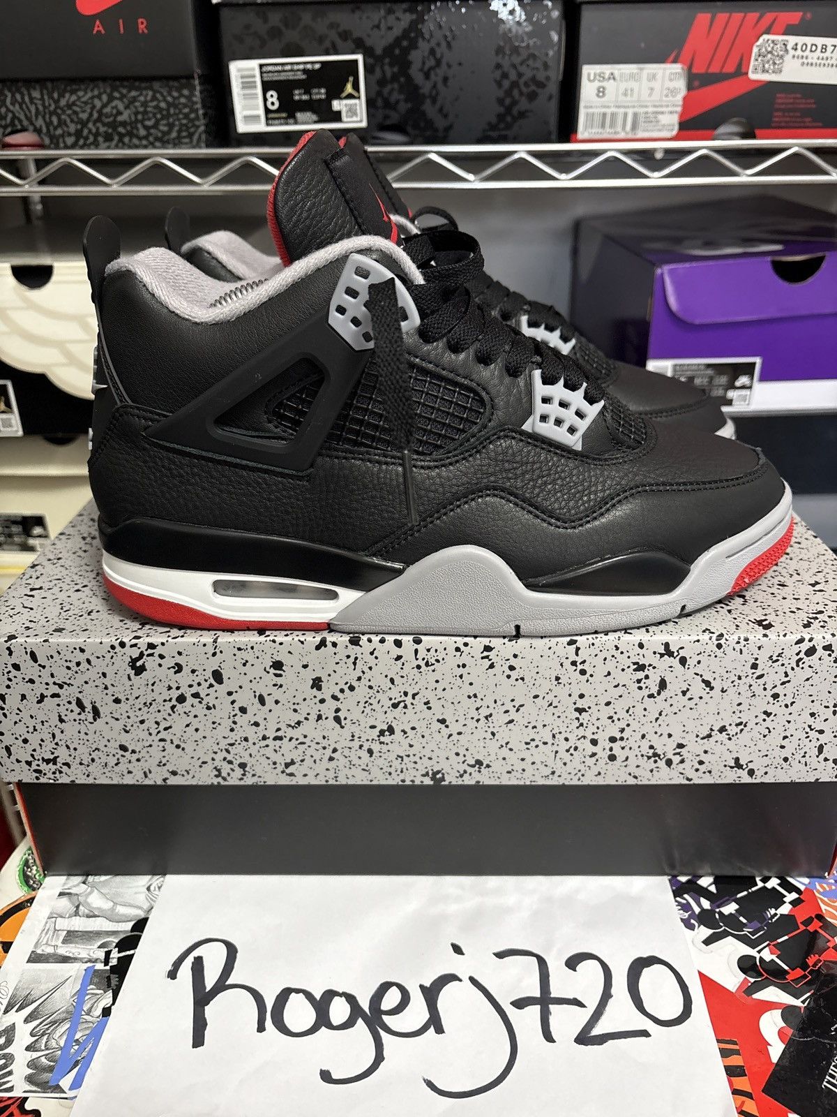 Jordan Brand Air Jordan Bred 4 Reimagined Size US 8 / EU 41 - 3 Thumbnail
