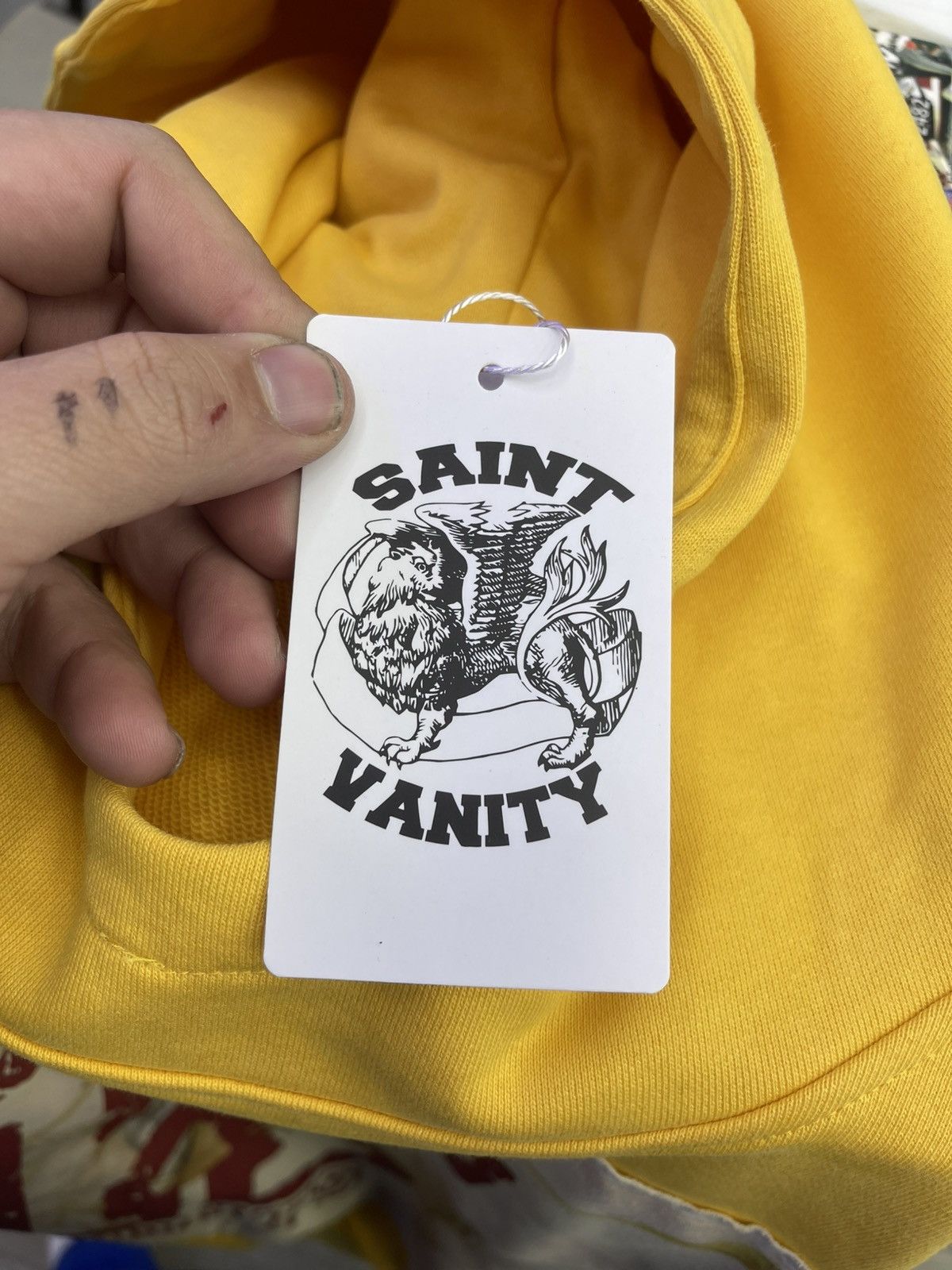 Saint Vanity Saint Vanity hoodie ( yellow) Size US S / EU 44-46 / 1 - 5 Thumbnail
