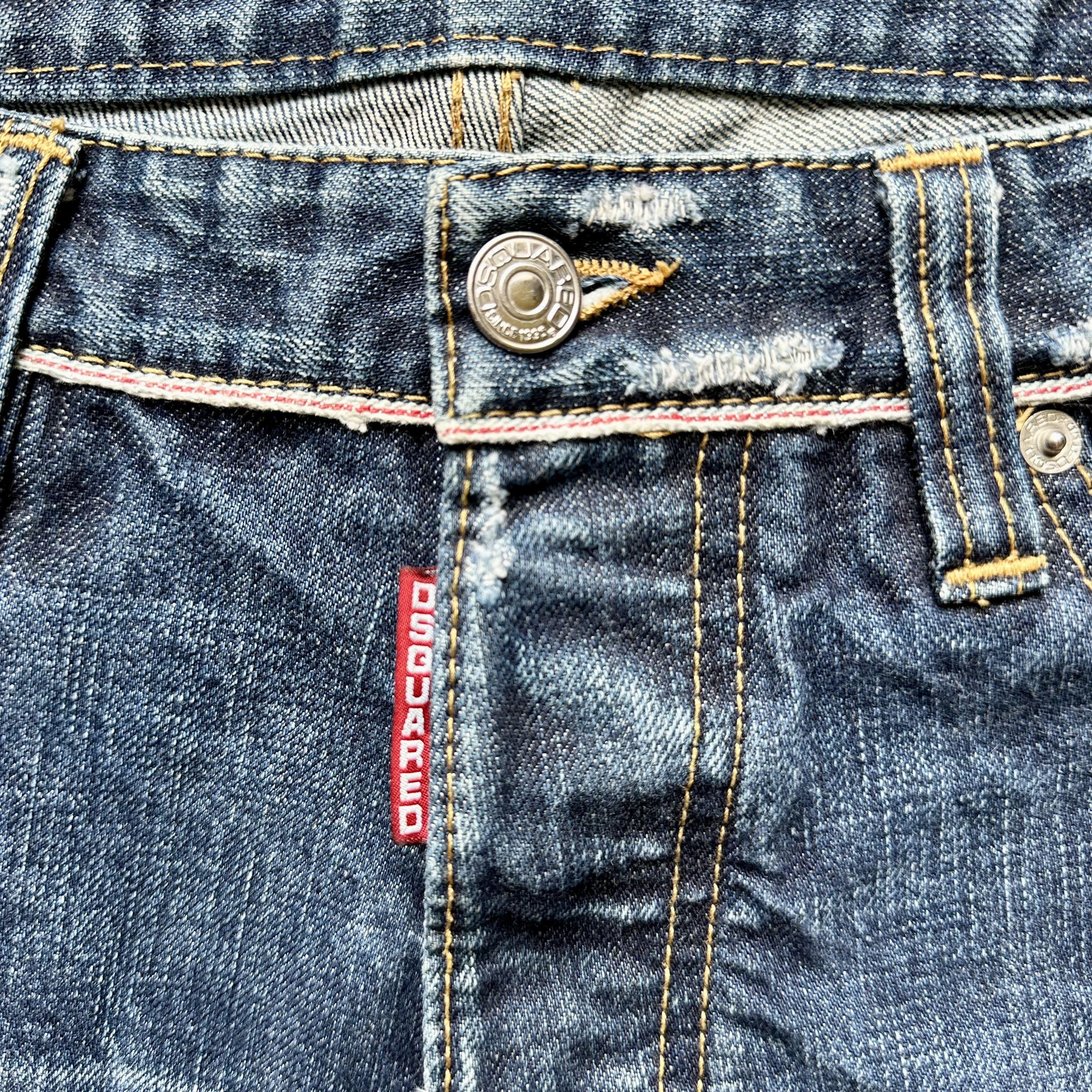 Dsquared2 DSQUARED2 Selvedge Denim LOGO Jean SHORTS Sz 48 EUR | 32 US Size US 32 / EU 48 - 9 Thumbnail