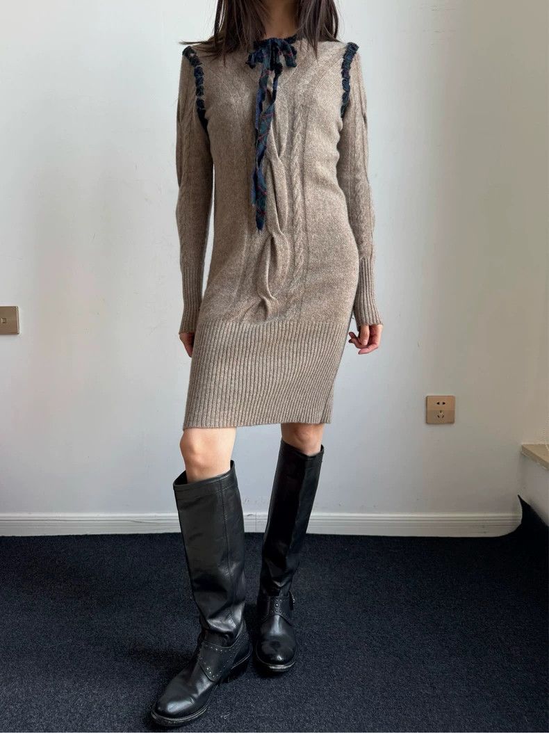 Vivienne Westwood Vivienne Westwood size2 Kaki knitted dress Size S / US 4 / IT 40 - 2 Thumbnail