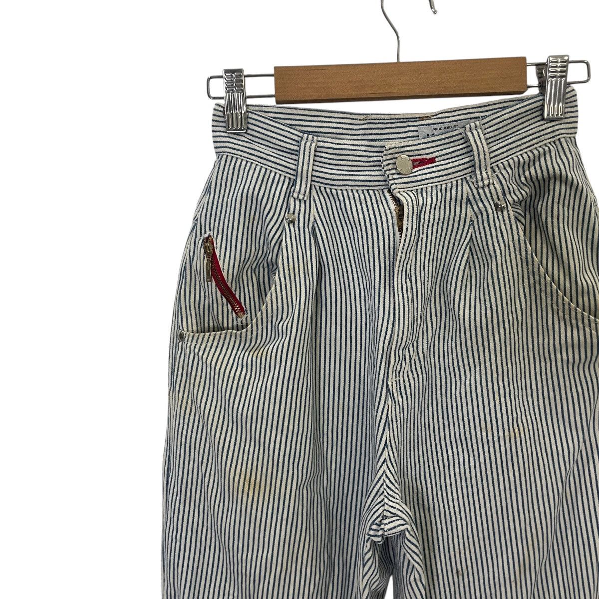 Japanese Brand Vintage V.a.l.e Hickory Stripe Japan Pants Size 23" - 3 Thumbnail