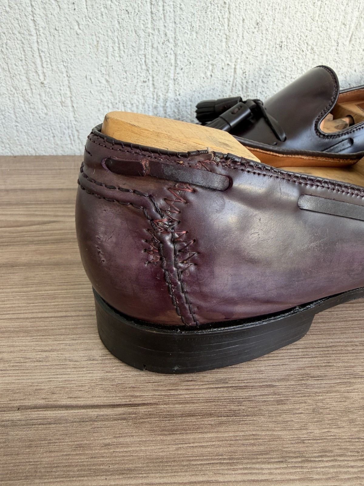 Alden Burgundy shell cordovan tassel loafers by brook brothers Size US 10.5 / EU 43-44 - 13 Thumbnail