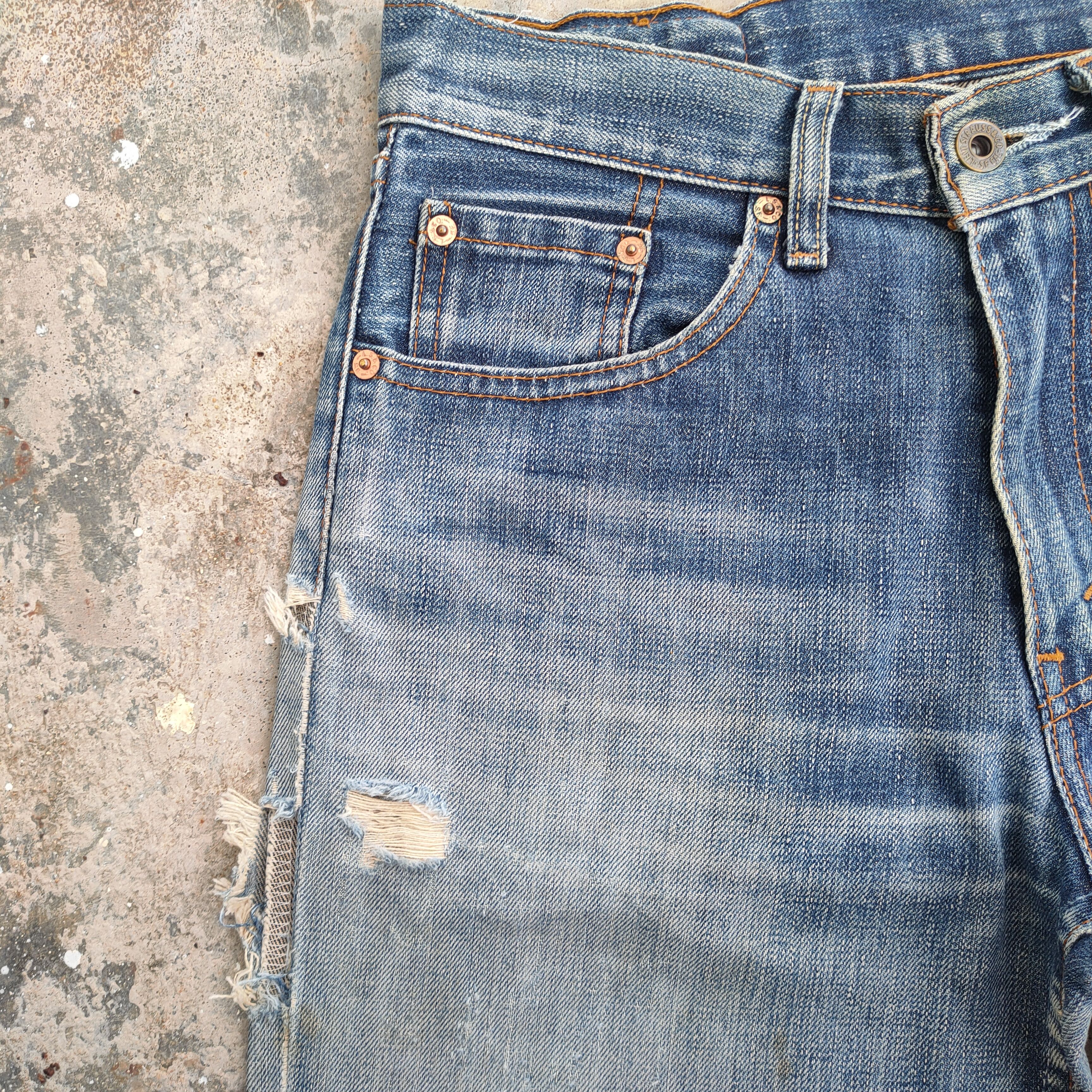 Jean × Levi's × Vintage VINTAGE LEVI'S 502 FADED RIPPED JEANS DENIM PANTS Size US 29 - 8 Thumbnail
