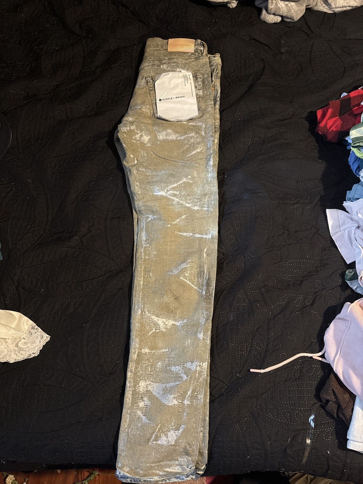 Purple Brand Purple Brand Jeans- P001 Holographic Earth Jacquard Mono Size US 32 / EU 48 - 10 Thumbnail