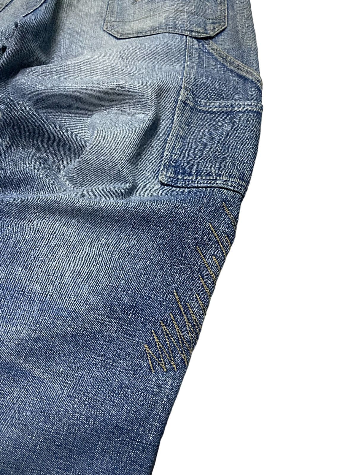 JNCO × Rap Tees KnoBetta Massive Baggy Distressed Y2K Rap Jeans Size US 34 / EU 50 - 5 Thumbnail