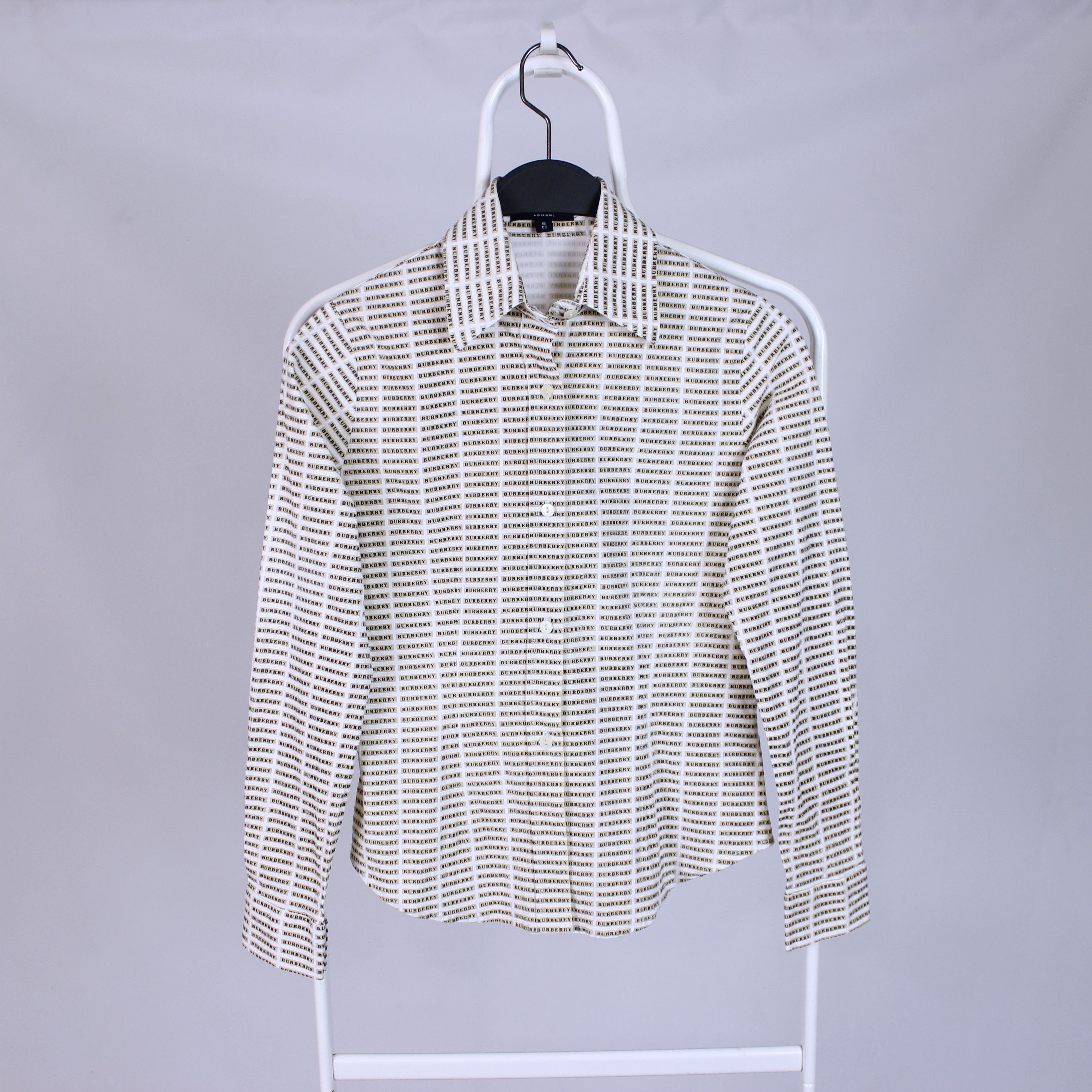 Burberry Burberry vintage monogram button ups shirt XS S 6 uk Size XS / US 0-2 / IT 36-38 - 1 Thumbnail