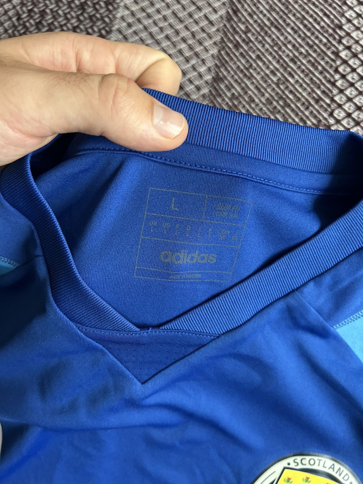 Adidas Adidas Scotland Training Jersey Tee Sportswear 22/23 Size L Size US L / EU 52-54 / 3 - 5 Thumbnail
