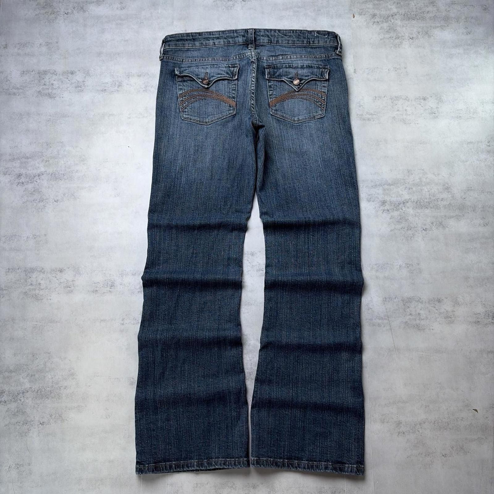 Other Y2K Blue Degree Grunge Bootcut Denim Jeans Size 32" / US 10 / IT 46 - 1 Thumbnail