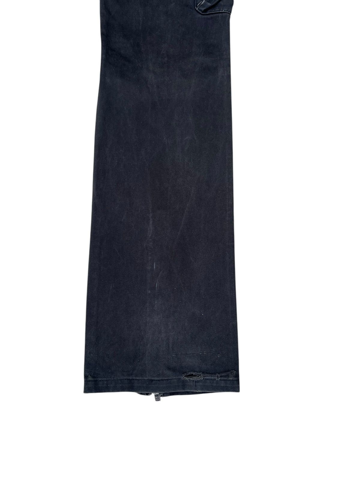 wjk WJK Japan Distressed Sun Faded Black Cargo Trouser Pant Size US 30 / EU 46 - 19 Thumbnail