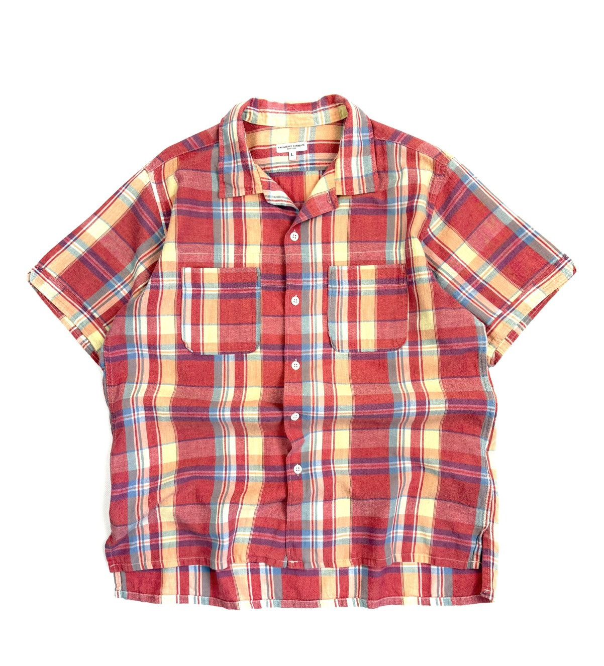 Engineered Garments Engineered Garments Linen Blend Plaid Shirt USA Short Sleeve Size US L / EU 52-54 / 3 - 1 Thumbnail
