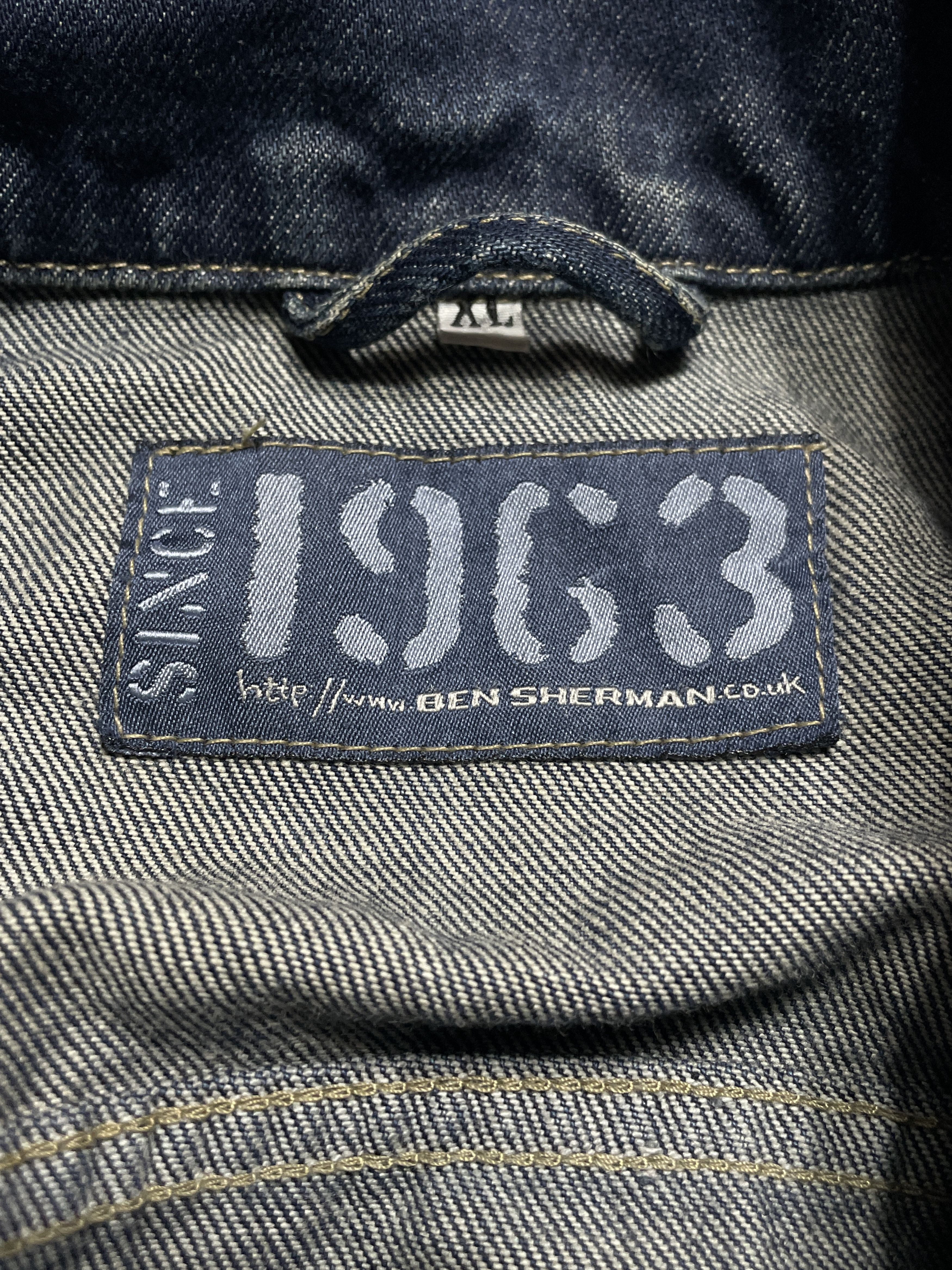 Ben Sherman RARE Vintage Y2K Ben Sherman Denim Jacket Solid Men’s Size US XL / EU 56 / 4 - 4 Thumbnail