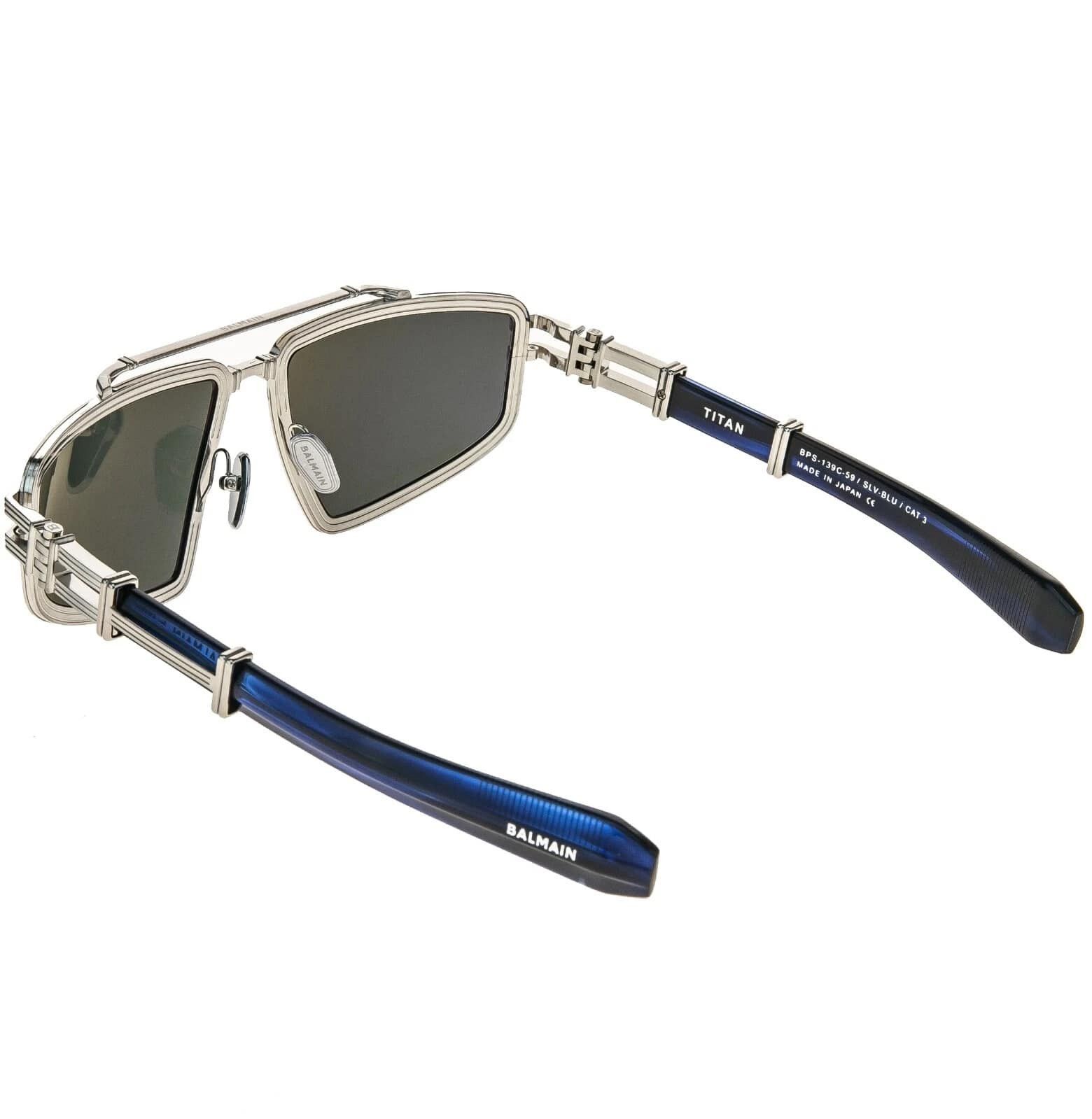 Balmain BALMAIN TITAN BY AKONI BPS139 Titanium BPS 139C Sunglass Size ONE SIZE - 3 Thumbnail