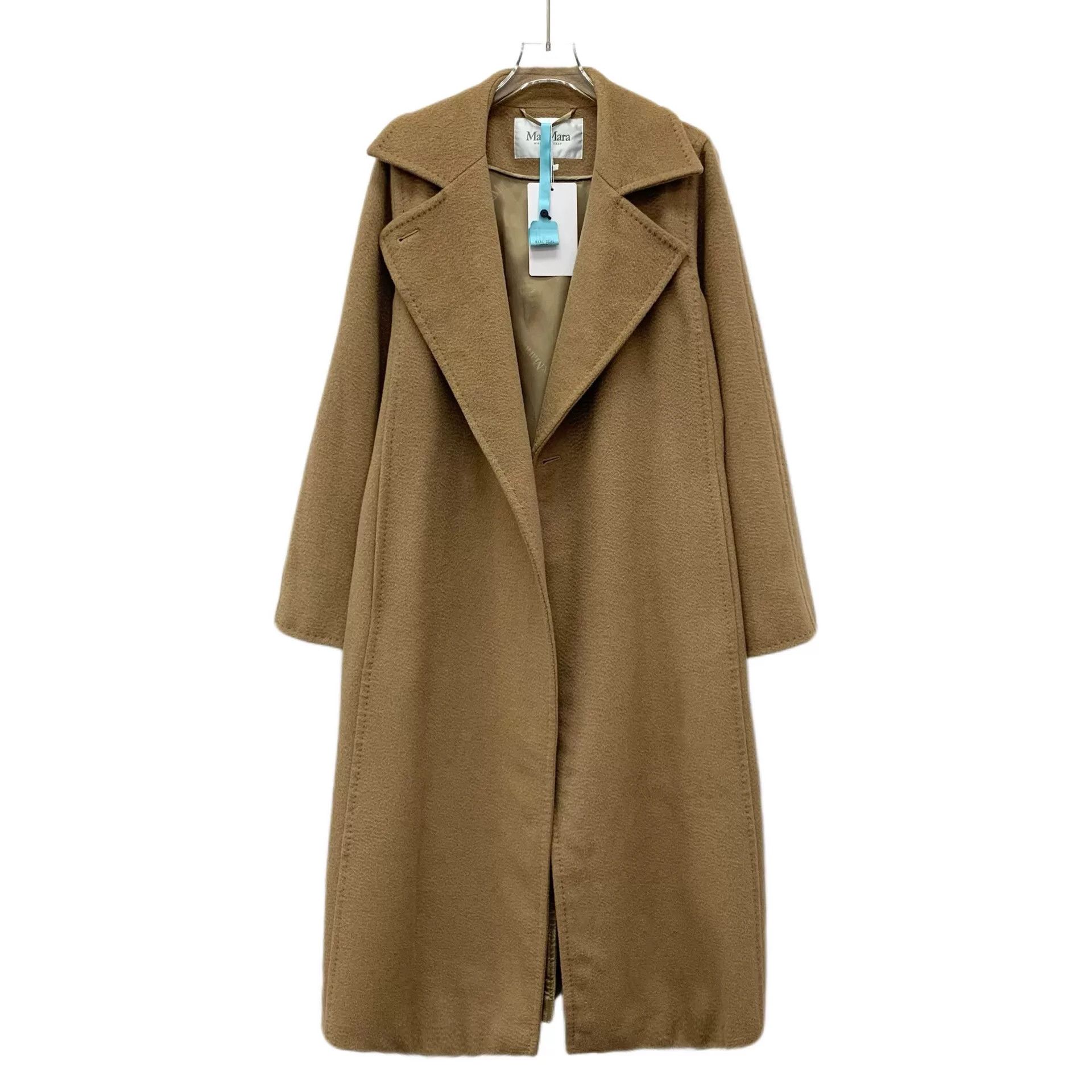 Max Mara maxmara camel wool long coat with belt Size US L / EU 52-54 / 3 - 1 Thumbnail