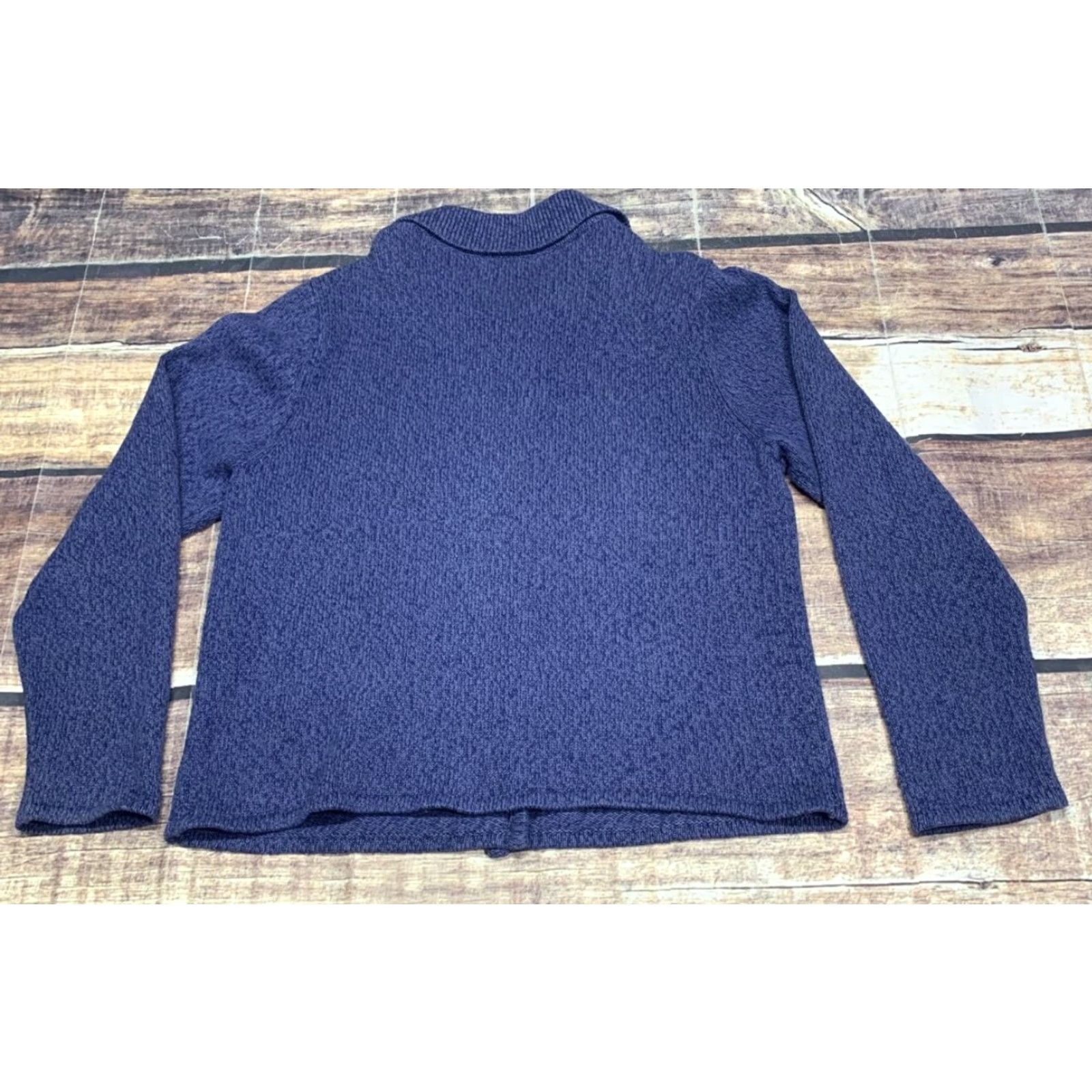 Vintage Dressbarn Ugly Christmas Sweater Cardigan Womens Large Blue Santa Claus Presents Holiday Knit Dress/Plus Size Mens? Size L / US 10 / IT 46 - 7 Thumbnail