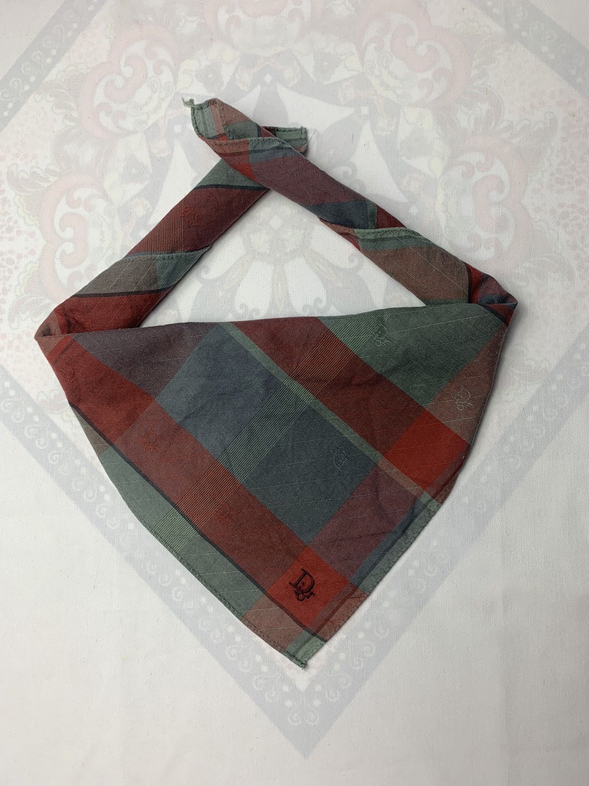 Vintage Dior Handkerchief / Neckerchief / Bandana Size ONE SIZE - 6 Thumbnail