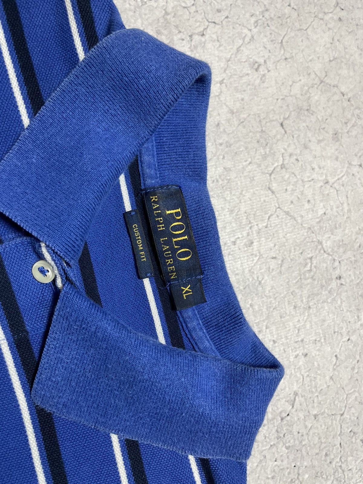 Polo Ralph Lauren × Vintage Vintage Polo T-Shirt Striped Polo Ralph Lauren Y2K Size US XL / EU 56 / 4 - 7 Thumbnail