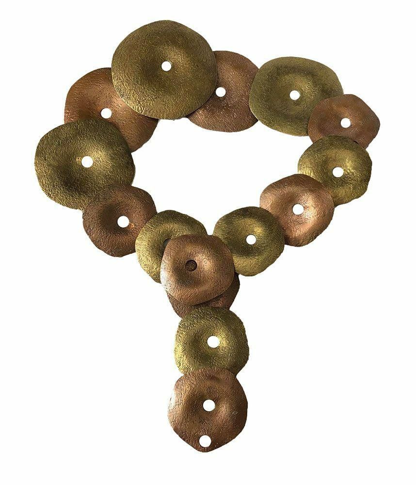 Designer Pre Owned Artisan Hand Made Copper Brass Metal Necklace Size ONE SIZE - 2 Thumbnail