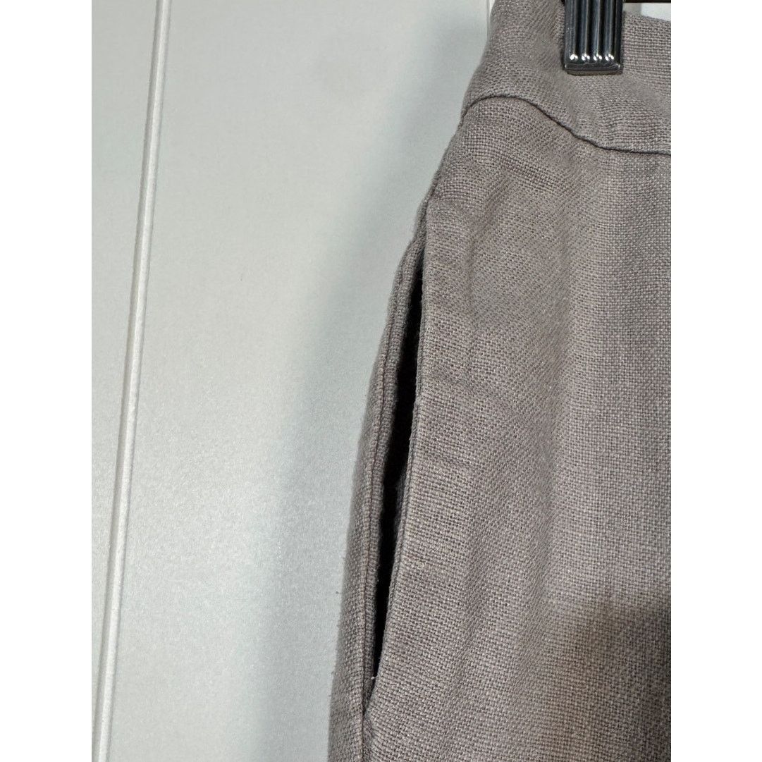 Boden Boden Linen Cotton Blend Capris Flat Front Neutral 8 Petite Size 30" / US 8 / IT 44 - 9 Thumbnail