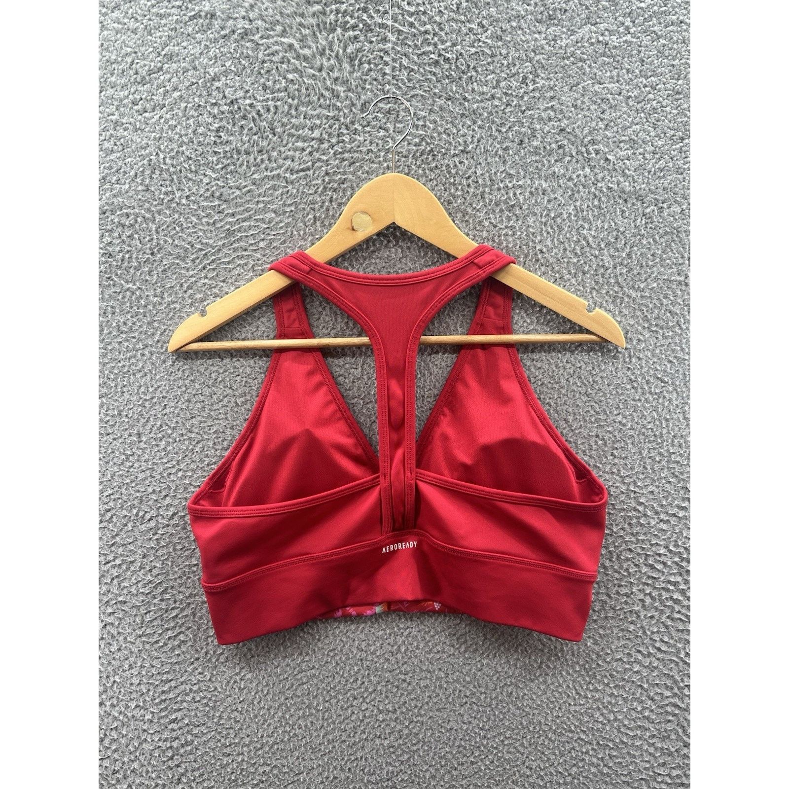 Adidas Adidas Farm Rio All-Over-Print Bra Top Red Women’s Sz. Large Size L / US 10 / IT 46 - 2 Thumbnail