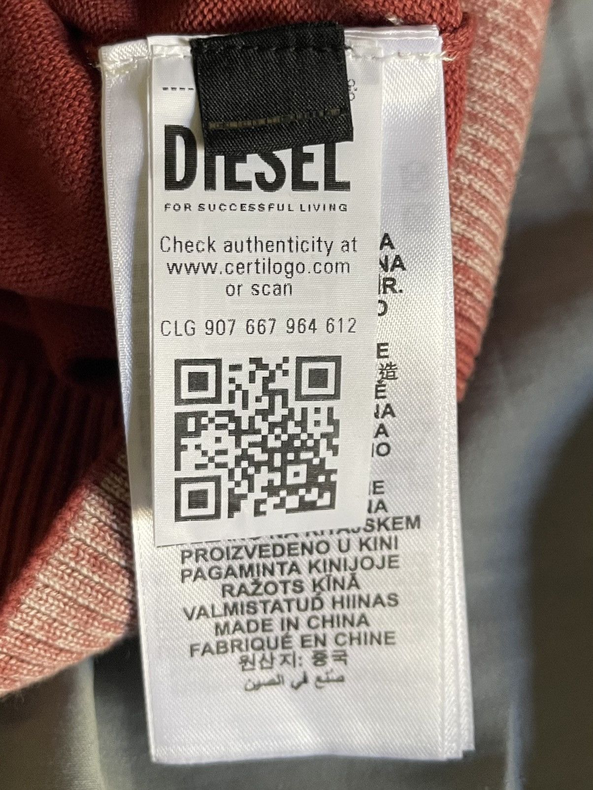 Diesel Diesel K-BELEZ Knitted Sweatshirt Flame Graphic Size M Size US M / EU 48-50 / 2 - 5 Thumbnail