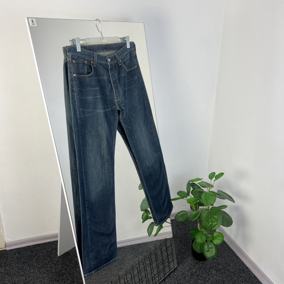 Levi's Vintage Y2K 501 Levi’s Blue Denim Baggy Jeans Size US 34 / EU 50 - 2 Thumbnail