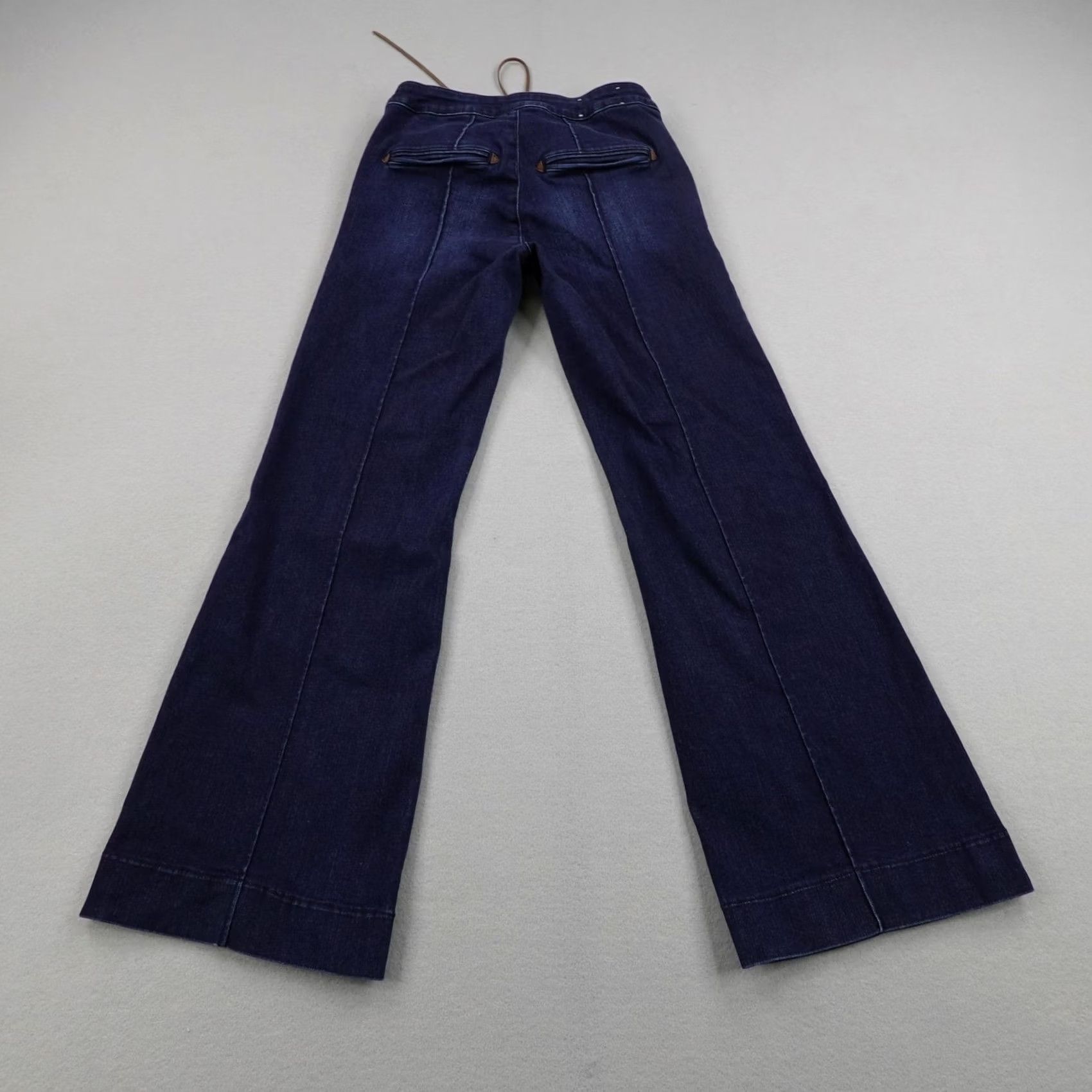 Vintage IDYLLWIND Jeans Womens Blue Denim Western Flared Lace Up Miranda Lambert 8/32 Size 30" / US 8 / IT 44 - 5 Thumbnail