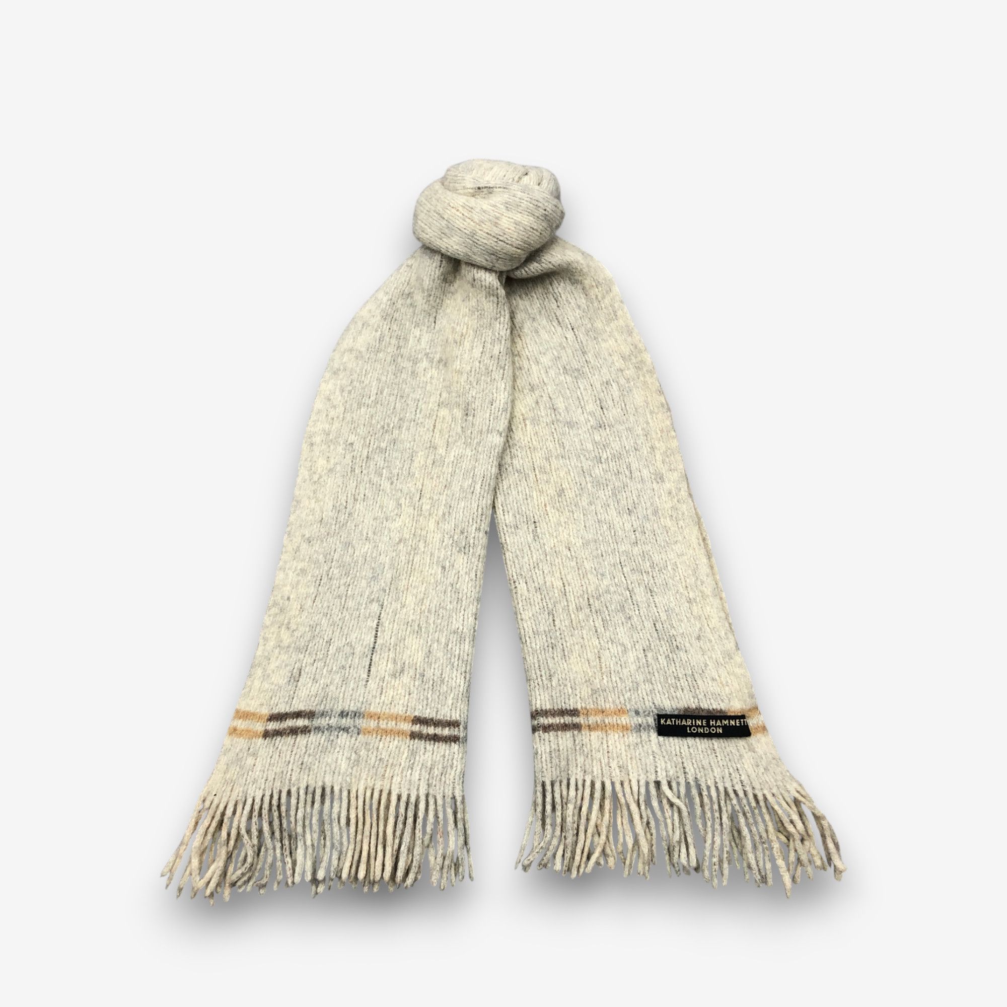 Katharine Hamnett London Vintage Katharine Hamnett London Scarf Muffler Wool Scarves Size ONE SIZE - 1 Thumbnail