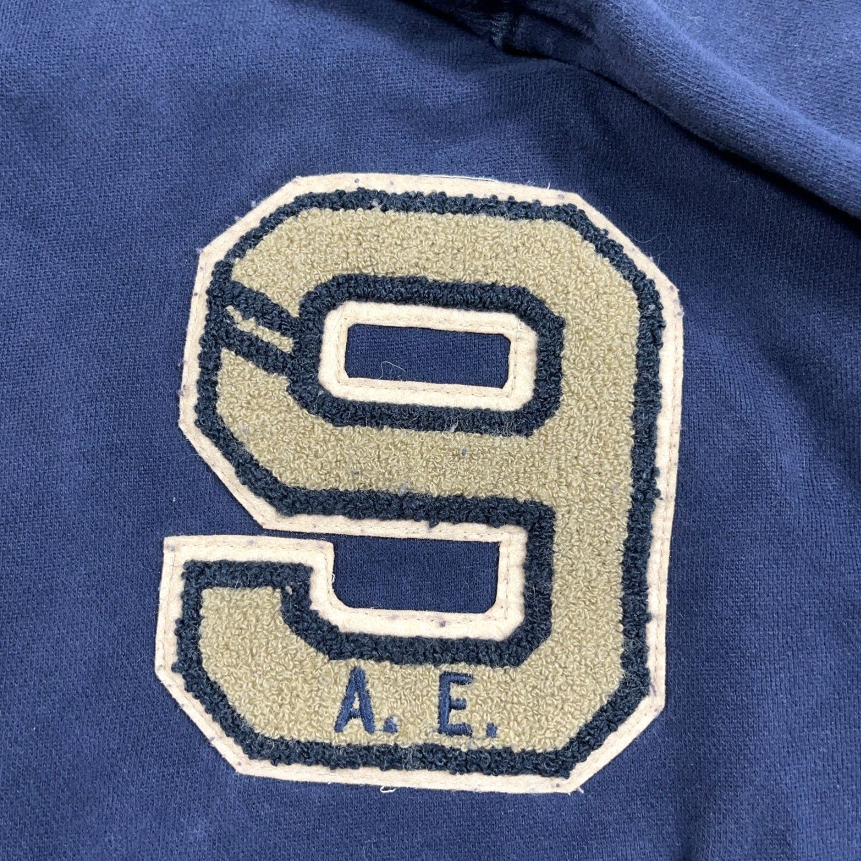 American Eagle Outfitters VINTAGE American Eagle Outfitters Cardigan Sweater Men L Blue Varsity Button Patch Knit Cardigan 80s Logo Modern Preppy Sports Classic Mens Size US L / EU 52-54 / 3 - 3 Thumbnail
