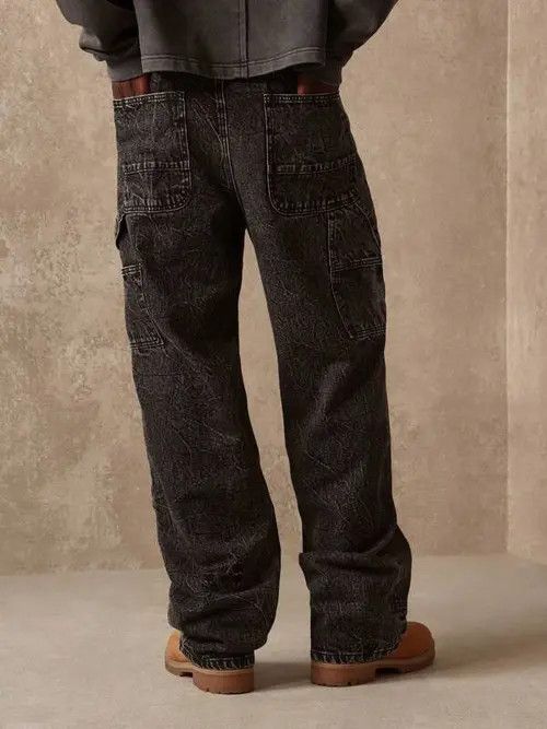 Japanese Brand Kasuga x Miho Skater Baggy Vintage 90s Jeans Denim Size US 32 / EU 48 - 4 Thumbnail