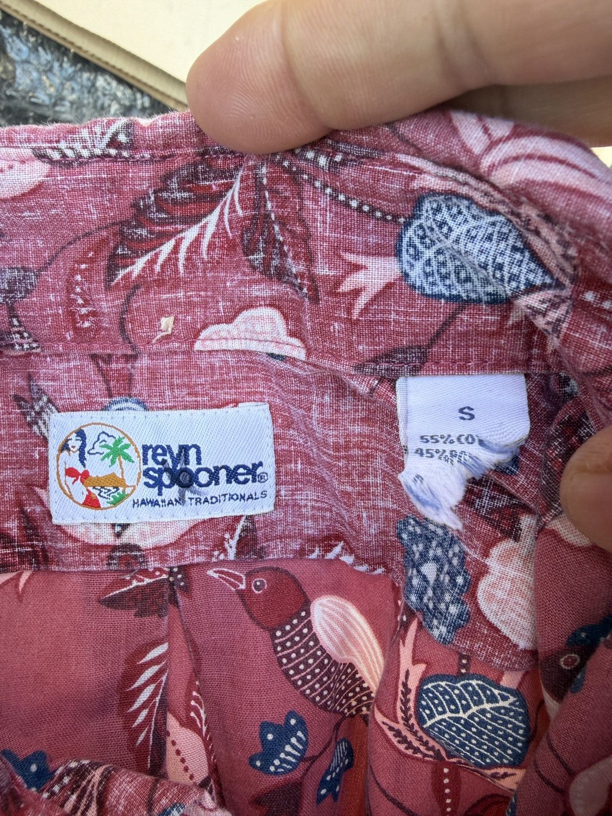 Reyn Spooner PreOwned Reyn Spooner Classic Hawaiian Print Men's S Red Size US S / EU 44-46 / 1 - 4 Thumbnail