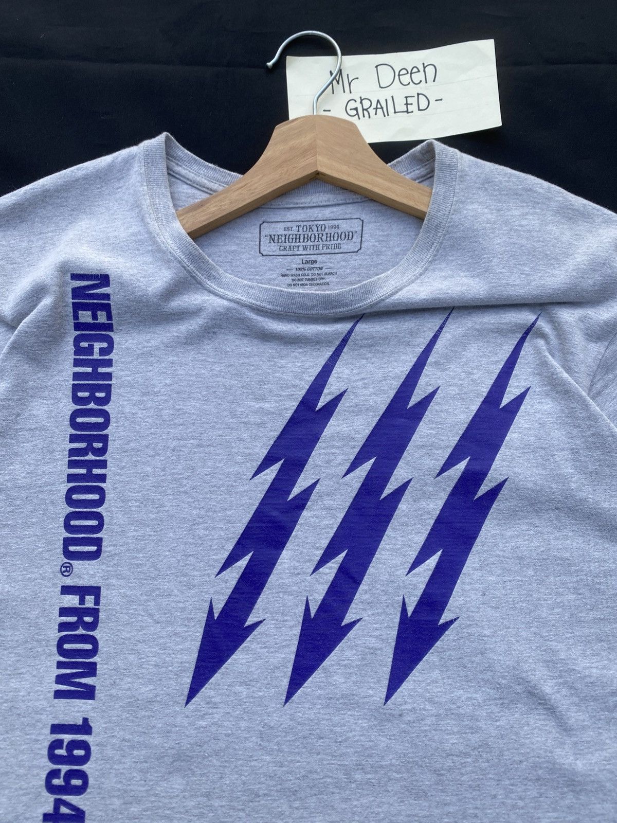 Rare Neighborhood Familia Japanese Brand Grey Tshirt