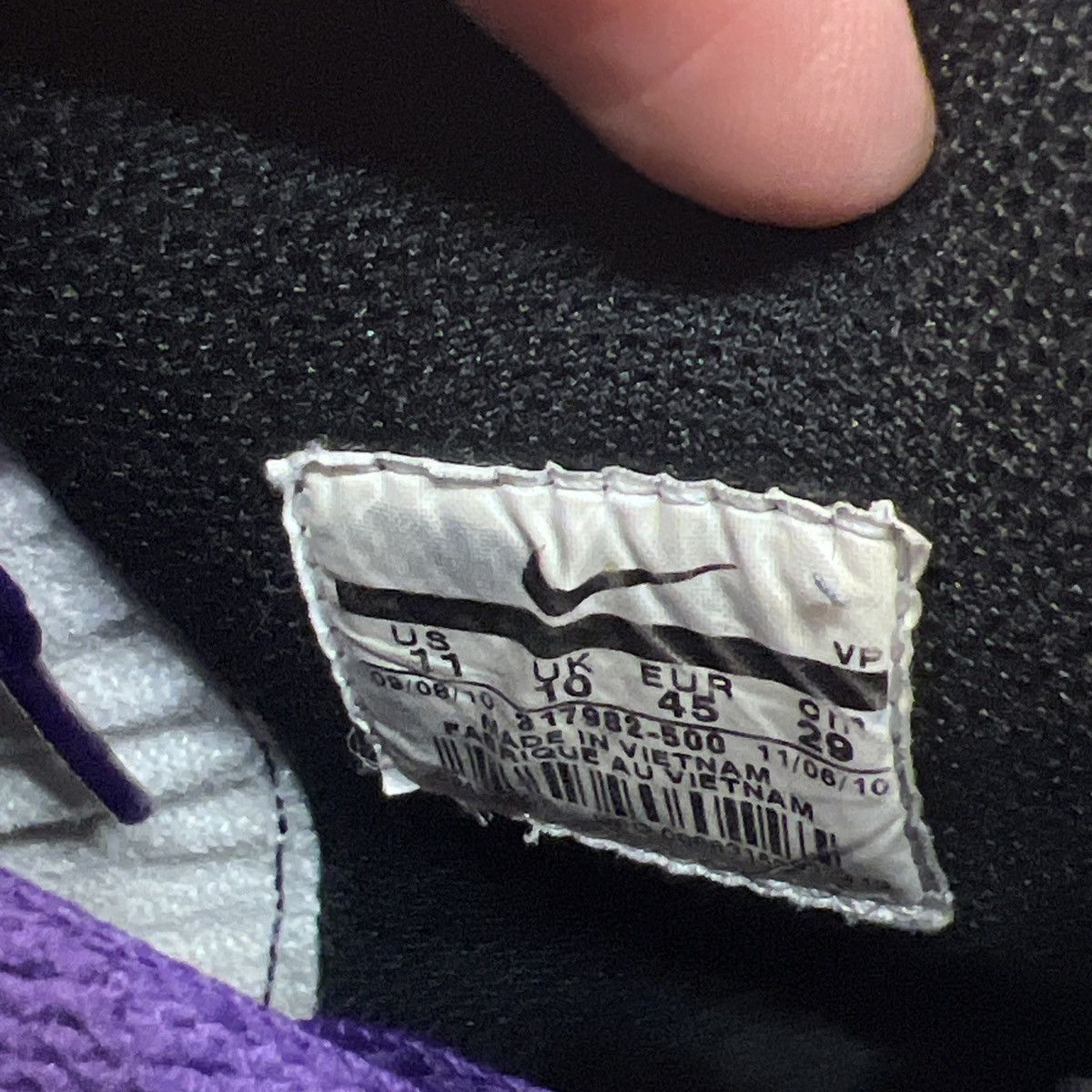 Nike × Vintage Nike Dunk High ‘08 BTTYS - Varsity Purple Size US 11 / EU 44 - 7 Thumbnail
