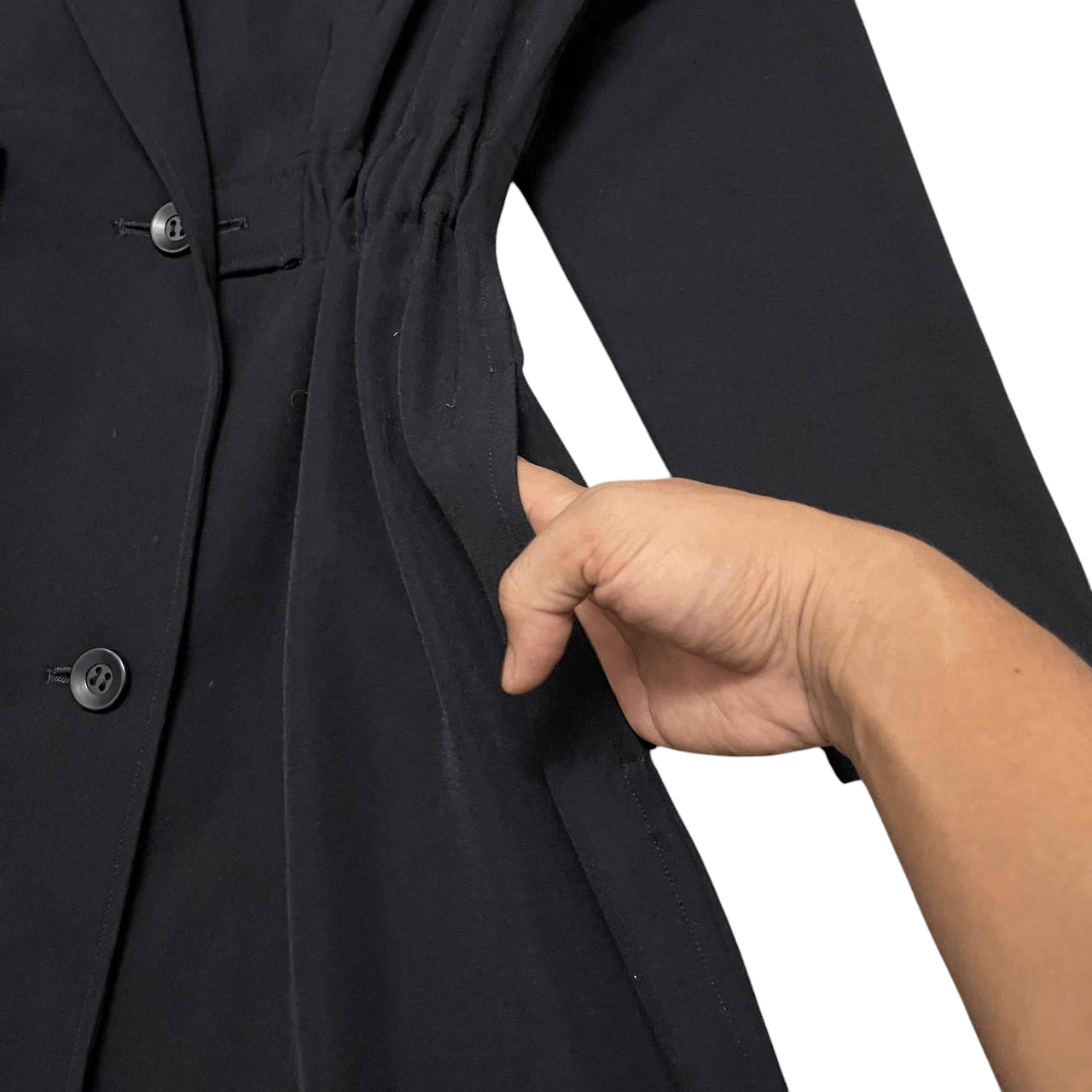 Yohji Yamamoto Yohji Yamamoto Wool Dress Long Coat Size M / US 6-8 / IT 42-44 - 6 Thumbnail