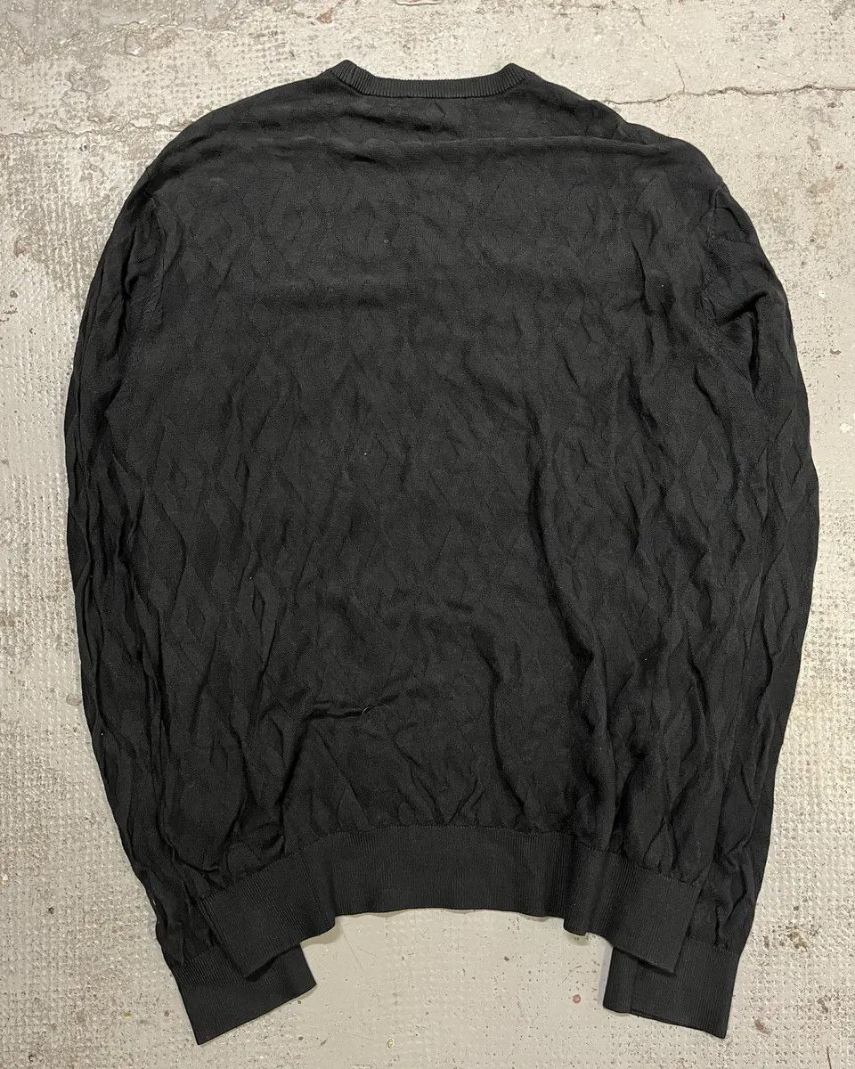 Emporio Armani SS2020 Emporio Armani Black Diamond Pattern Sweater Size US L / EU 52-54 / 3 - 7 Thumbnail