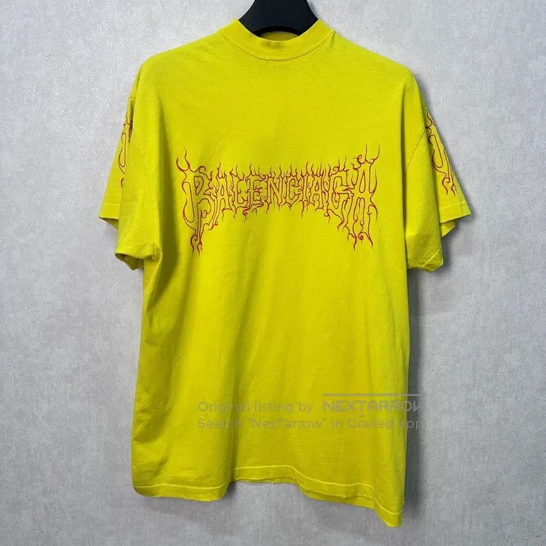 Balenciaga Balenciaga Dragon Year Limited Flame Sanskrit Letter Short Size US L / EU 52-54 / 3 - 1 Thumbnail
