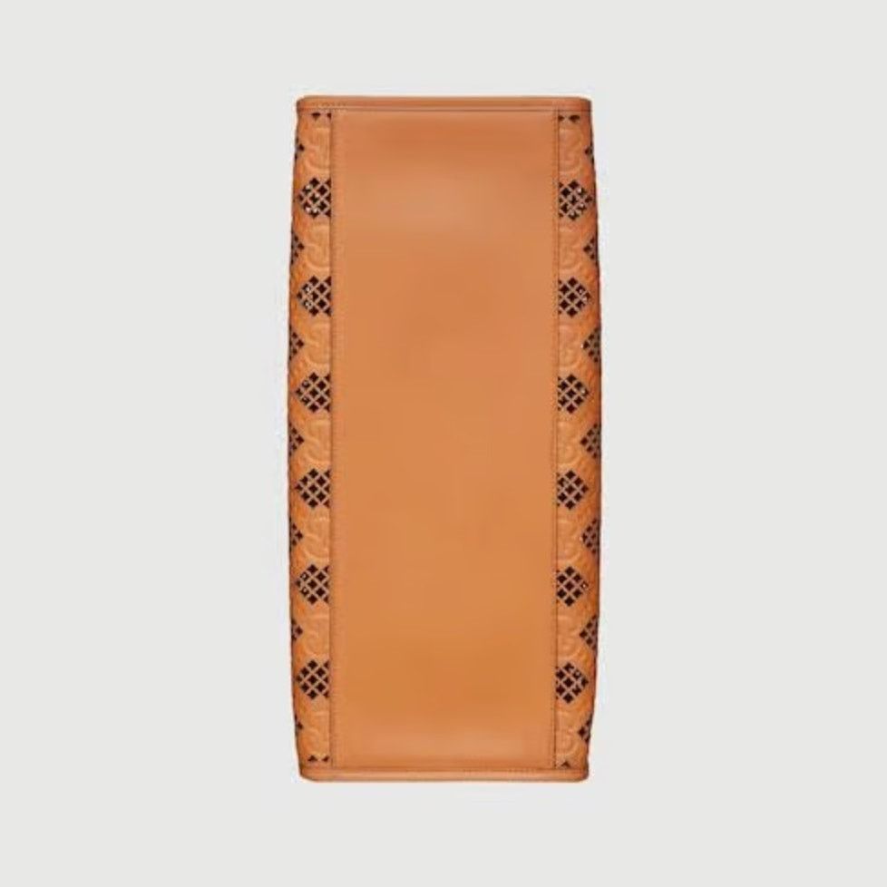 Gucci Gucci Ophidia Perforated Leather Tote Bag | Brown | NWT Size ONE SIZE - 6 Thumbnail