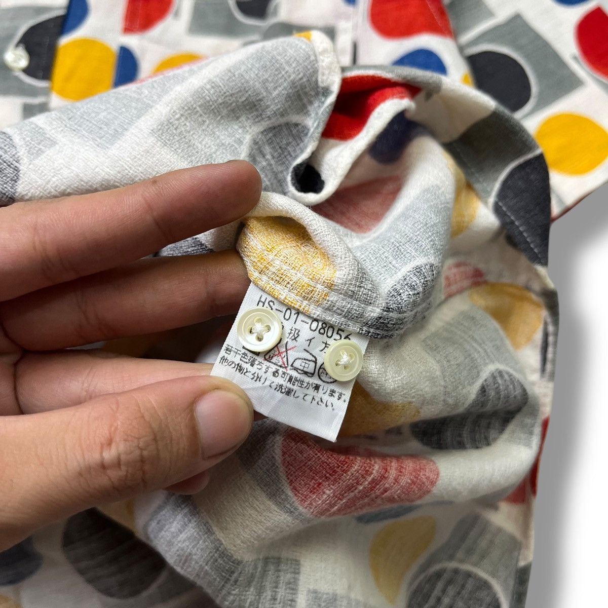 Yohji Yamamoto Vintage Harriss Loafers Geometric Print Shirt | Size M Size US M / EU 48-50 / 2 - 4 Thumbnail