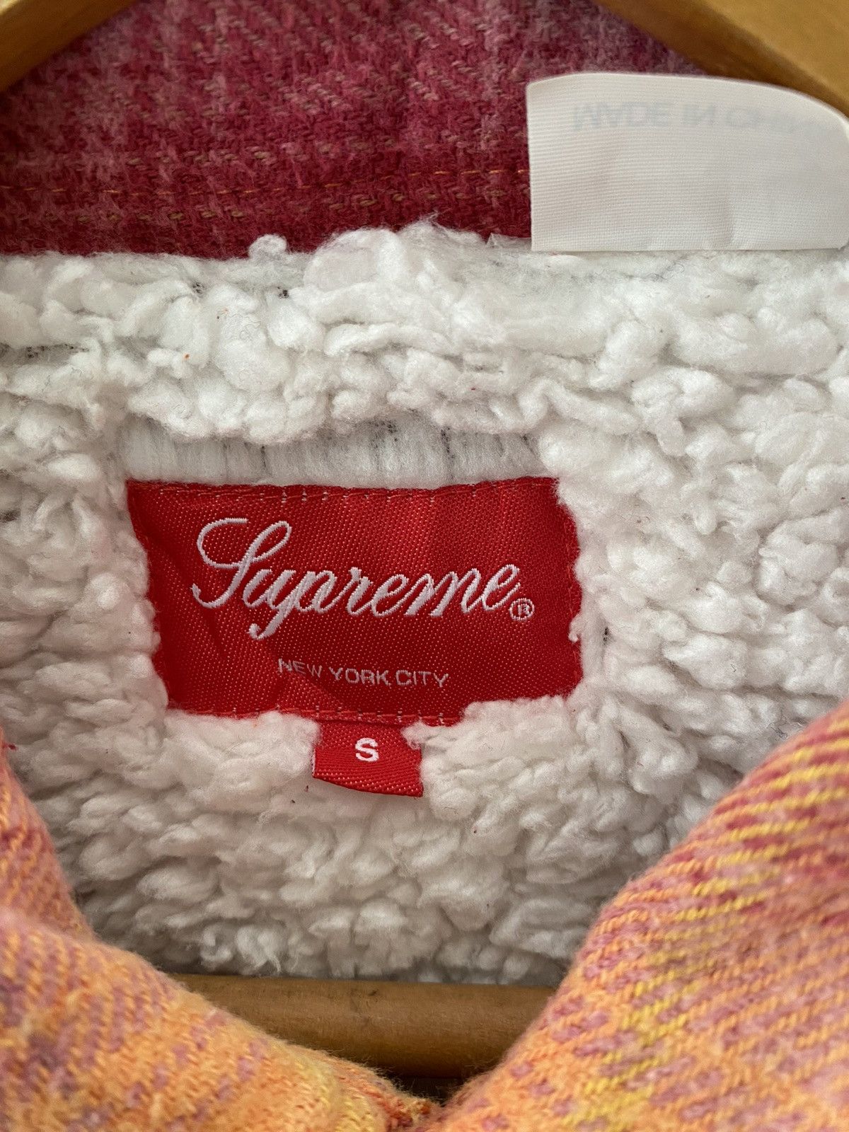 Supreme AW22 Supreme sherpa flannel Jacket Size US M / EU 48-50 / 2 - 12 Thumbnail