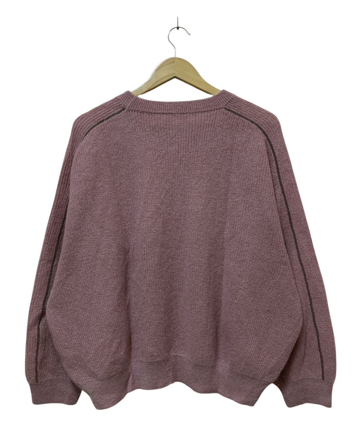Brunello Cucinelli Brunello Cucinelli Bead-Embellished Mohair-Blend Sweater Size XS / US 0-2 / IT 36-38 - 4 Thumbnail