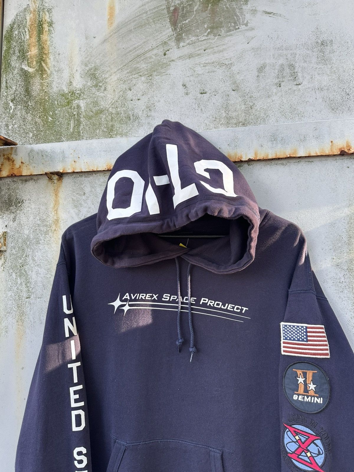 Avirex 👹Avirex Space Project Patchwork Hoodie Size US XL / EU 56 / 4 - 4 Thumbnail