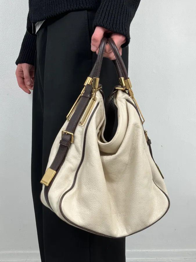 Jil Sander Jil Sander Creamy White Leather Handle Bag Size ONE SIZE - 3 Thumbnail