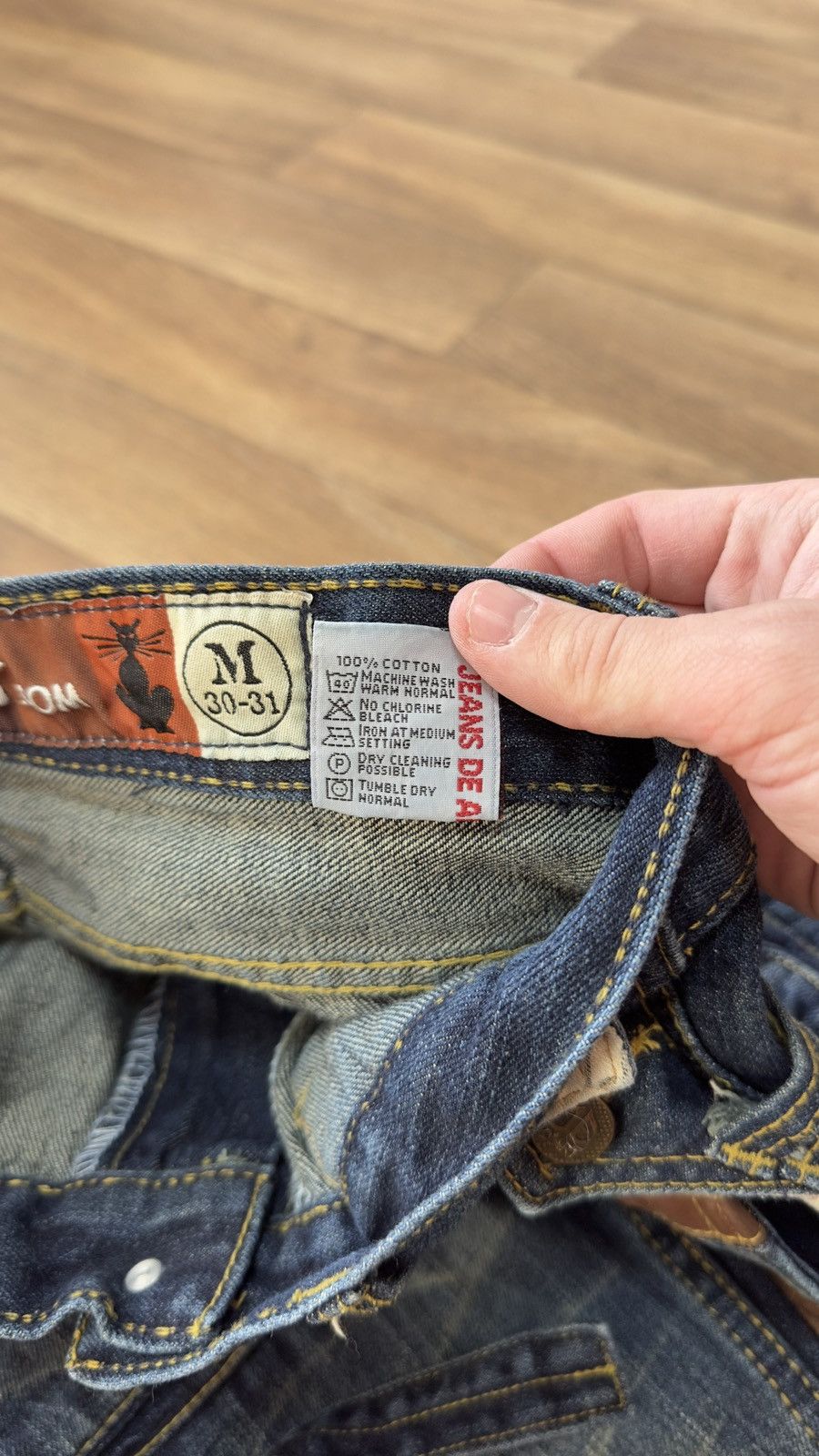 Japanese Brand Rare Vintage Brand Jeans De Art Tactical Flared Jeans 1990s Size US 31 - 10 Thumbnail