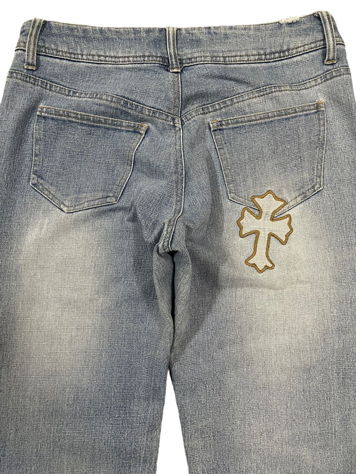 semanticdesign Vintage Japanese Cross Patch Style Chrome Hearts Inspired Size US 29 - 4 Thumbnail