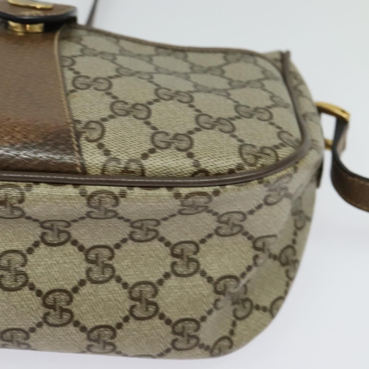 Gucci GUCCI GG Supreme Web Sherry Line Shoulder Bag Pvc Beige Size ONE SIZE - 11 Thumbnail