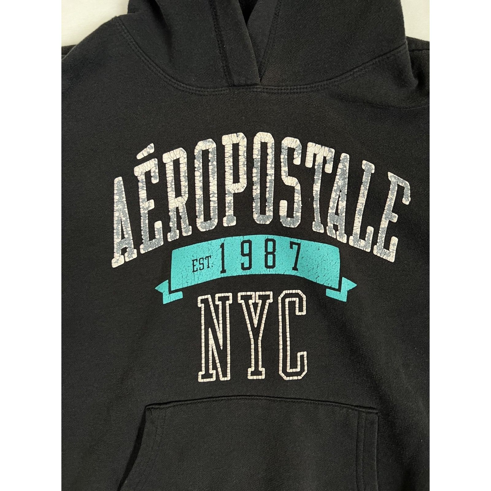 Aeropostale Vintage Aeropostale Womens New York '87 Hoodie Sweatshirt Si Size L / US 10 / IT 46 - 2 Thumbnail