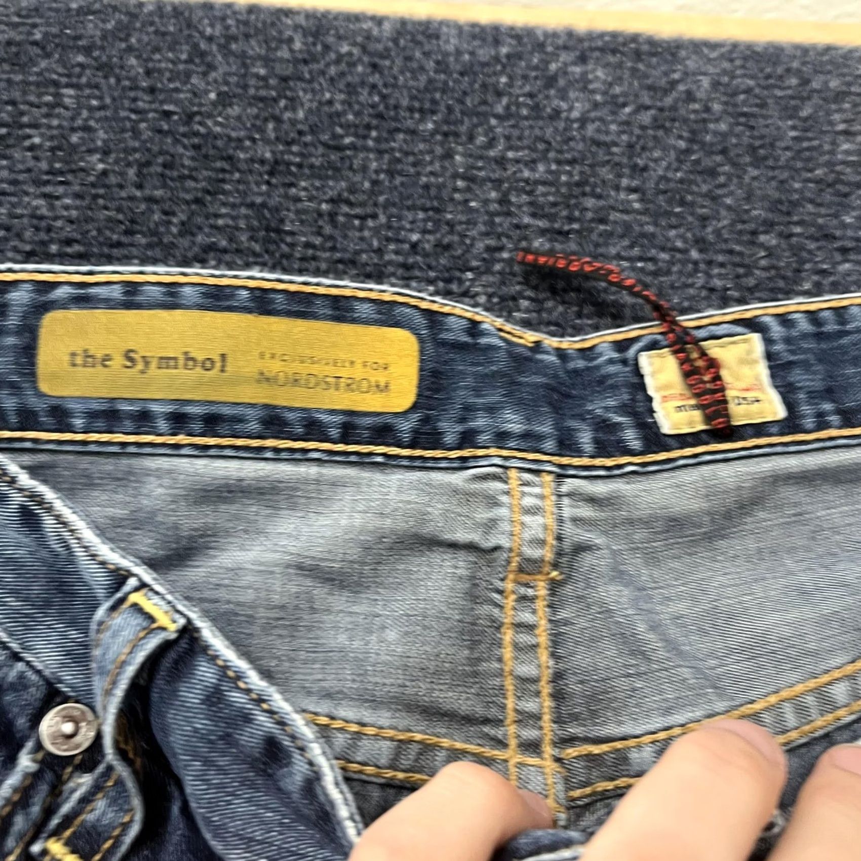 Nordstrom AG Adriano Goldschmied The Symbol Jeans Mens 40x32 Blue Denim Nordstrom Casual Jeans Straight Regular Mens 40x32 Blue Denim Size US 38 / EU 54 - 3 Thumbnail