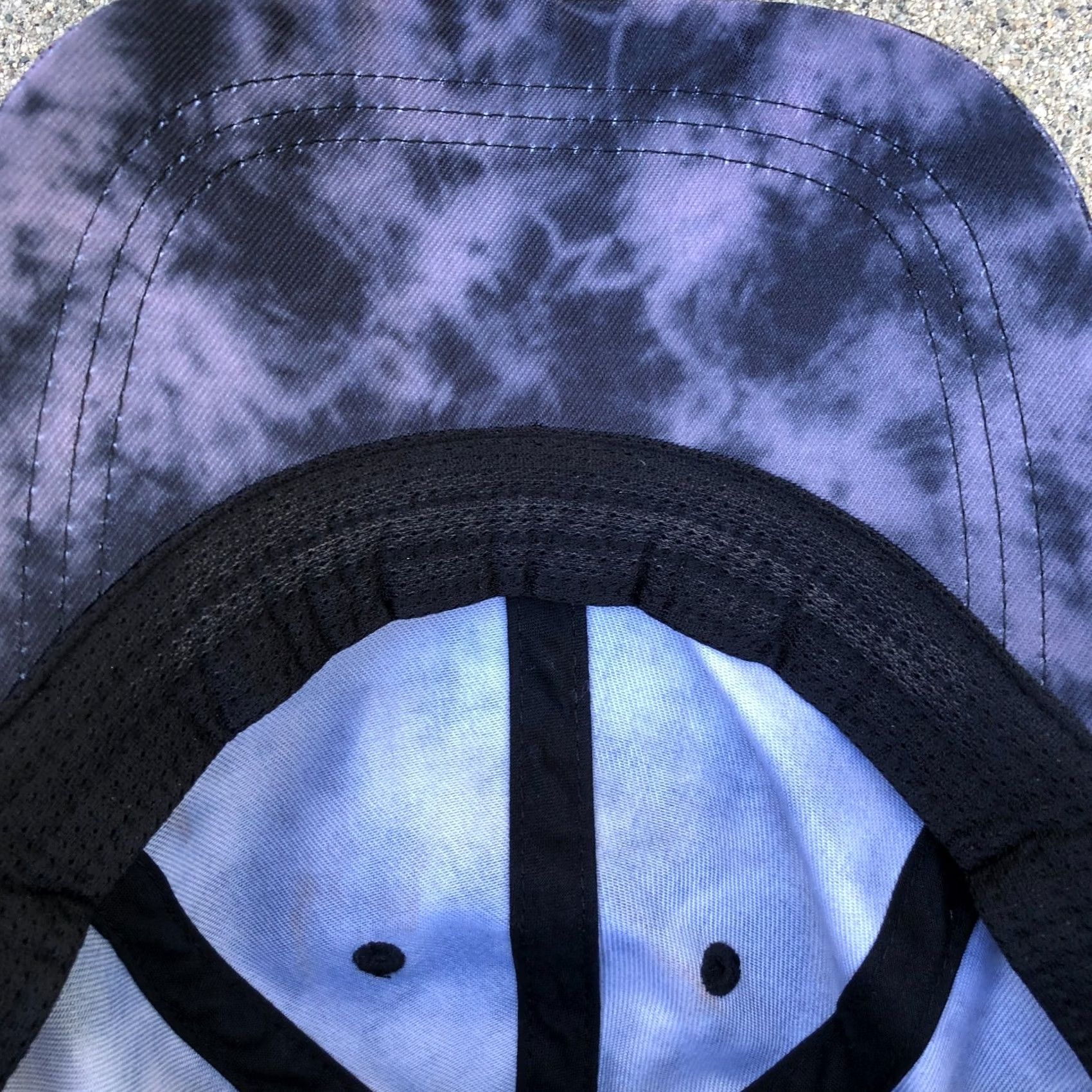 Vintage APANA Hat Adult Purple Adjustable Baseball Cap Running Tie Die Performance Size ONE SIZE - 5 Thumbnail