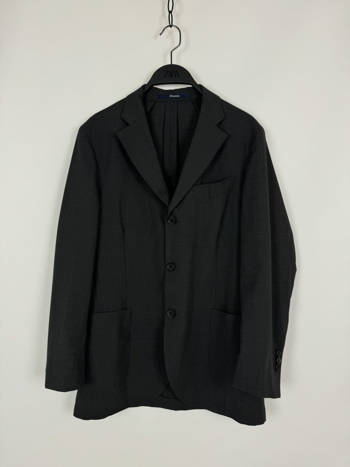 Drumohr Drumohr Virgin Wool Gray Blazer Jacket Size 46 Size 46R - 1 Thumbnail