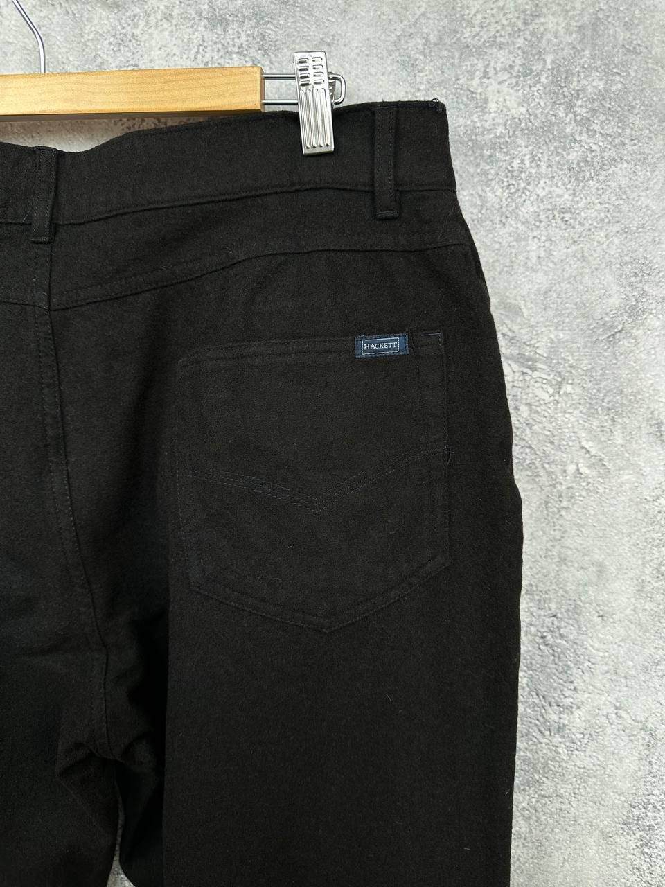 Hackett Hackett London All Wool Black Trousers Made In Italy Pants Size US 36 / EU 52 - 10 Thumbnail