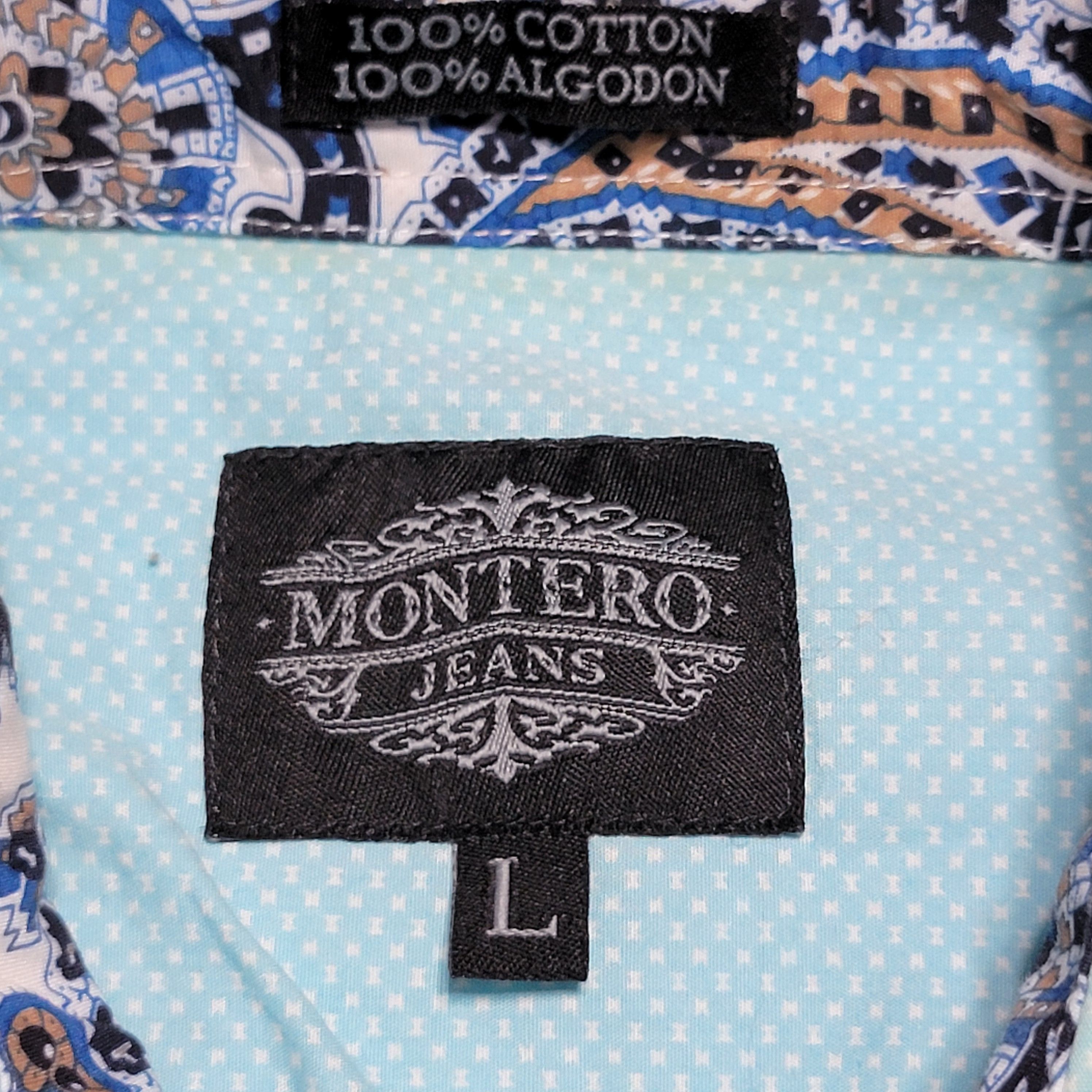 Other Montero Jeans LS Shirt Zippers & Pockets - Size Large Size US L / EU 52-54 / 3 - 6 Thumbnail